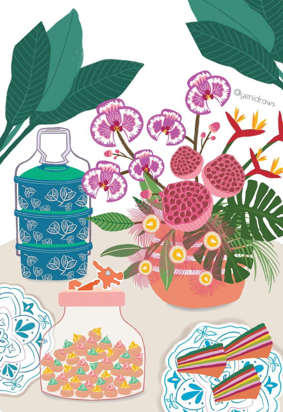 Postcard-Yenidraws-4. My Singapore My Home - Barang Barang Nostalgia-The Verdant Lab