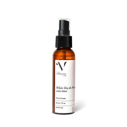 White Tea & Freesia | Linen Spray-Linen Spray-The Verdant Lab-60 ml-The Verdant Lab